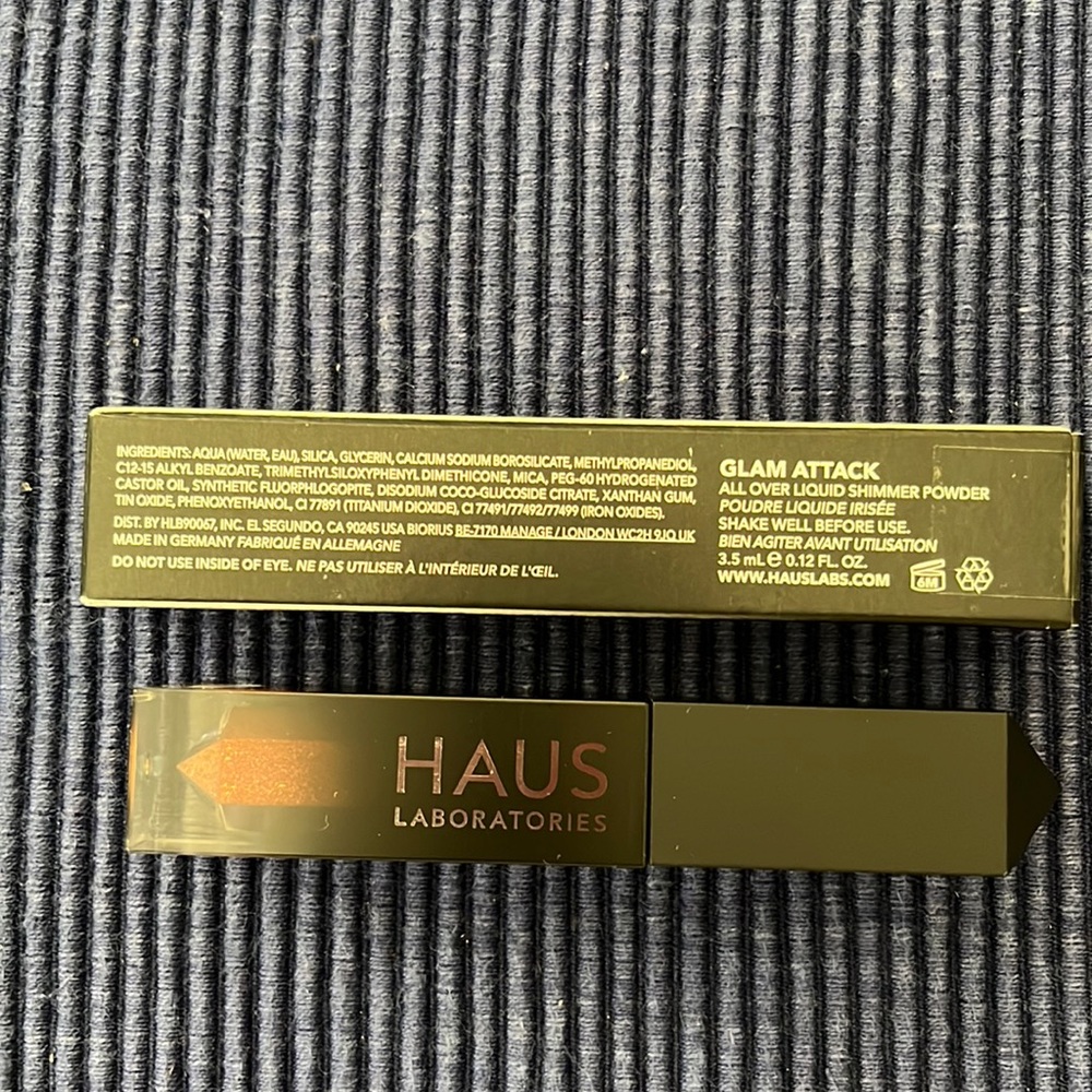 Haus Labs glam attack eye shadow in froze bronze